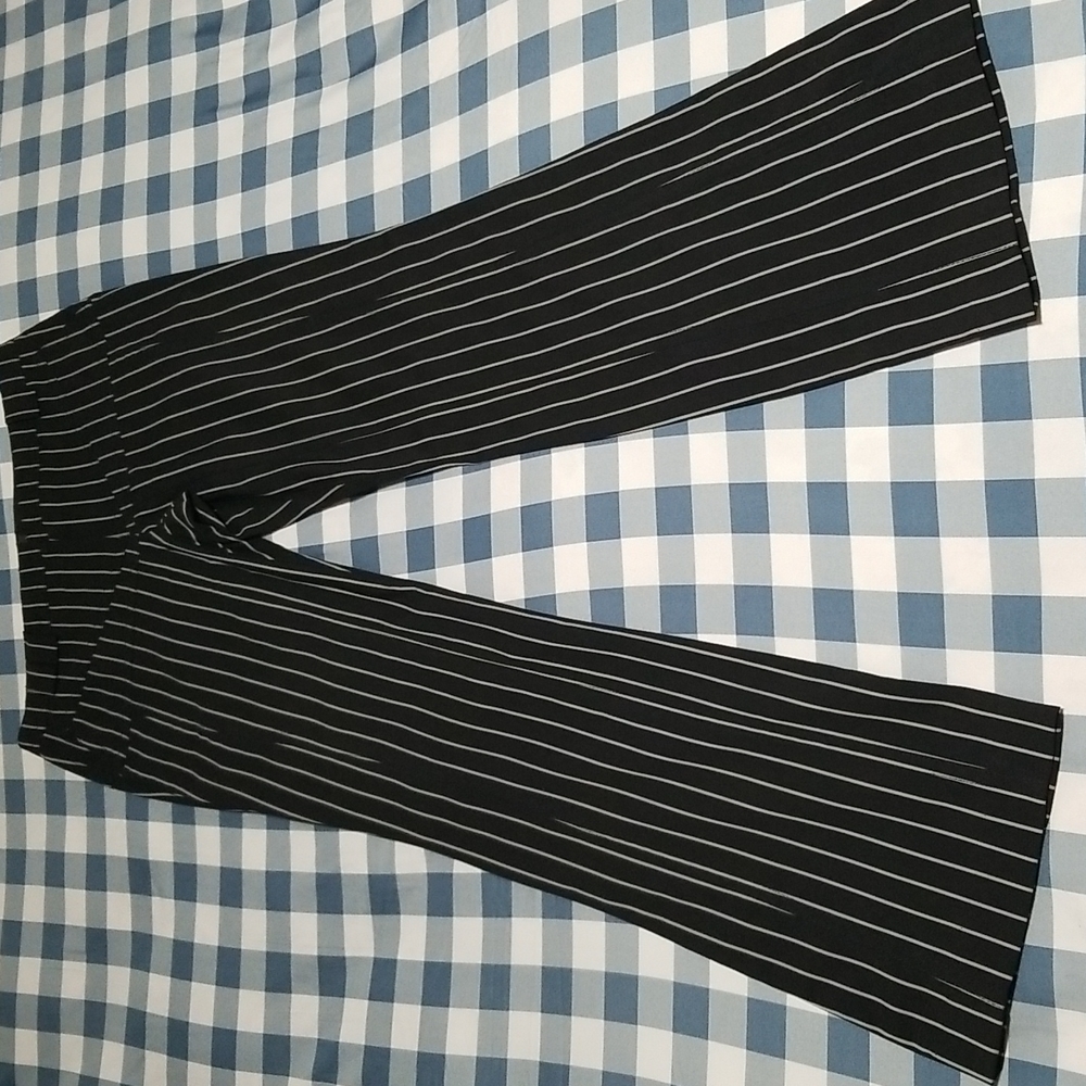 POLECI MADE IN USA BLACK AND WHITE STRIPE PANTS - Picture 3 of 16